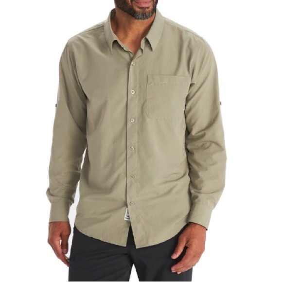 Marmot Mens Aerobora Long Sleeve Shirt NWT - Picture 1 of 8